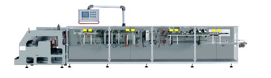 Τοποθετημένη σε στρώματα μηχανή συσκευασίας σακουλών τροφίμων Doypack ταινιών οριζόντια